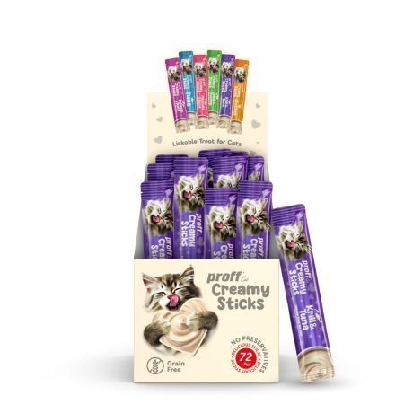 Proff Cat Creamy Sticks 72 li Krill&Tuna