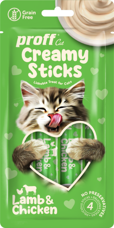 Proff Cat Creamy Sticks Lamb & Chicken