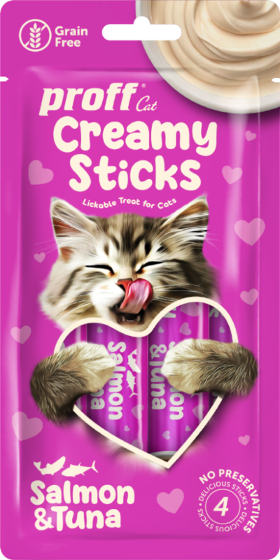 Proff Cat Creamy Sticks Salmon & Tuna