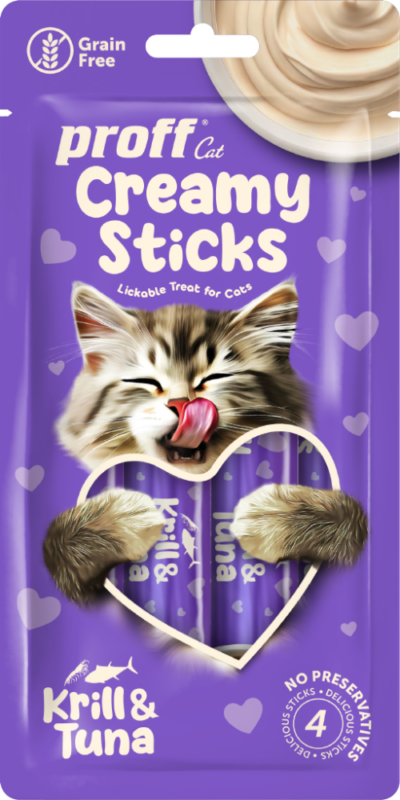 Proff Cat Creamy Sticks Krill & Tuna