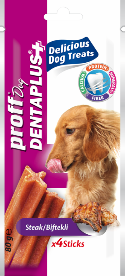 Proff Dog Dentaplus+ Sticks Steak